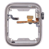 For Apple Watch Series 7 45mm Stainless Steel Middle Frame Bezel Plate with Loudspeaker / Power / Rotating Shaft Flex Cable, Series 7 45mm
