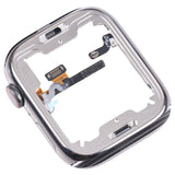 For Apple Watch Series 7 45mm Stainless Steel Middle Frame Bezel Plate with Loudspeaker / Power / Rotating Shaft Flex Cable, Series 7 45mm