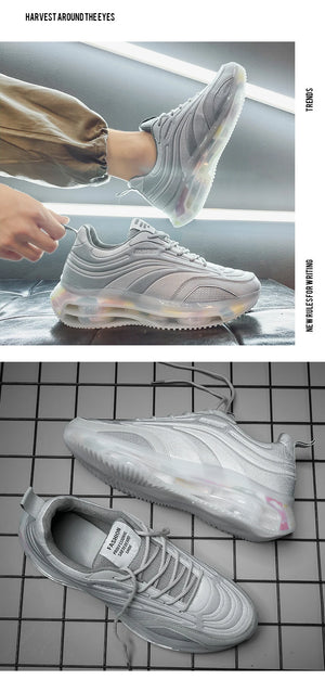 Korean low-top men's casual shoes popcorn mesh sports running shoes