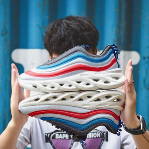 High quality Running Shoes Fashion Anti-skid  Shock-absorption Breathable Sports Shoes