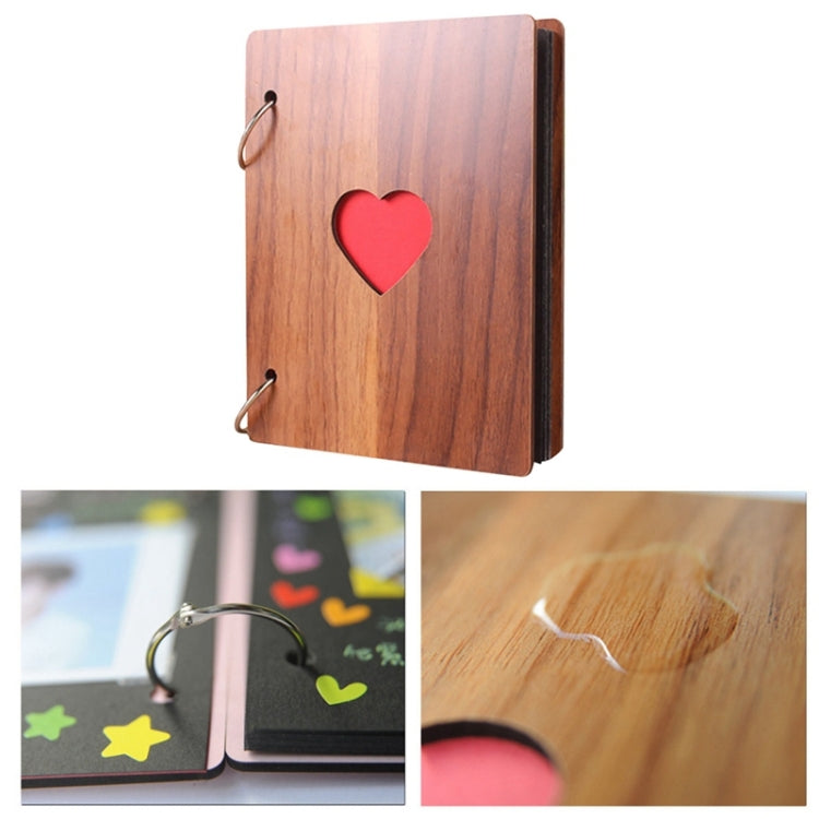 6 inch 32 Pages Wooden Photo Album Baby Growth Memory Life Photo Record Book