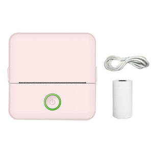 X6 200DPI Student Homework Printer Bluetooth Inkless Pocket Printer, Pink Printer Paper x1, White Printing Paper x1, Pink Printing Paper x5, White Printing Paper x5, Pink Sicker x5, White Sticker x5, Pink 5 Printer Paper+5 Stickers                     ...
