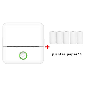 X6 200DPI Student Homework Printer Bluetooth Inkless Pocket Printer, Pink Printer Paper x1, White Printing Paper x1, Pink Printing Paper x5, White Printing Paper x5, Pink Sicker x5, White Sticker x5, Pink 5 Printer Paper+5 Stickers                     ...