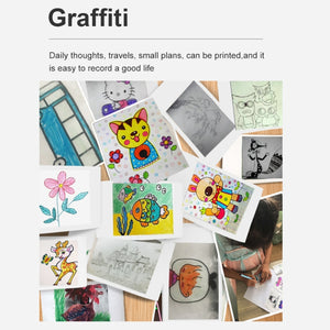 X6 200DPI Student Homework Printer Bluetooth Inkless Pocket Printer, Pink Printer Paper x1, White Printing Paper x1, Pink Printing Paper x5, White Printing Paper x5, Pink Sicker x5, White Sticker x5, Pink 5 Printer Paper+5 Stickers                     ...