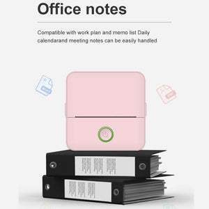 X6 200DPI Student Homework Printer Bluetooth Inkless Pocket Printer, Pink Printer Paper x1, White Printing Paper x1, Pink Printing Paper x5, White Printing Paper x5, Pink Sicker x5, White Sticker x5, Pink 5 Printer Paper+5 Stickers                     ...