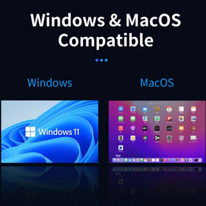 13.3 Inch FHD Triple Monitor IPS Dual Screens For Laptop USB-C / Type-C Supports Windows / Mac / Android