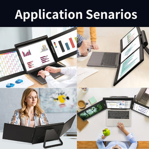 13.3 Inch FHD Triple Monitor IPS Dual Screens For Laptop USB-C / Type-C Supports Windows / Mac / Android