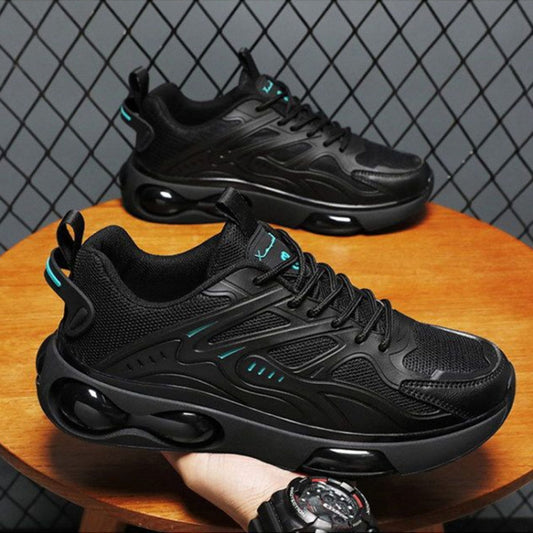 Men Air Cushion Sneakers Low Top Lace Running Shoes Mesh Breathable Sports Shoes, 39, 40, 41, 42, 43, 44