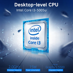 Windows 10 Home Intel Core i3-5005U 2.0GHz, Support WiFi & Bluetooth & TF Card & HDMI