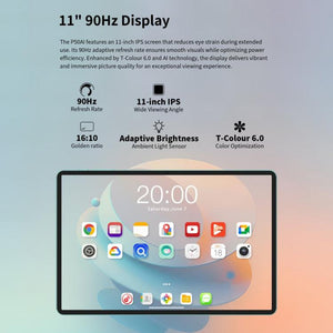 Teclast P50AI WiFi Tablet PC, 6GB+128GB, 11 inch Android 15 Allwinner A733 Octa Core with NPU