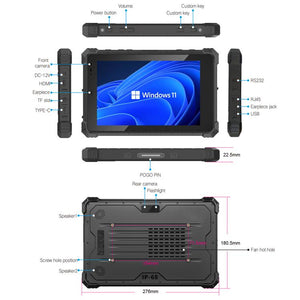 CENAVA W10Y IP68 Rugged Tablet PC, 8GB+128GB, 10.1 inch Windows 11 Intel Core i5-10210Y Quad Core, EU Plug