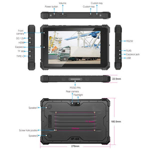CENAVA W10N IP68 Rugged Tablet PC, 8GB+128GB, 10.1 inch Windows 11 Intel JASPER LAKE N5100 Quad Core, AU Plug