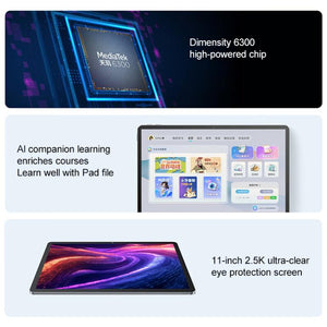 Lenovo Xiaoxin Pad 11 inch WiFi Tablet, 8GB+128GB, Android 15, MediaTek Dimensity 6300 Octa Core,US Plug, 8GB+128GB, 8GB+128GB WiFi
