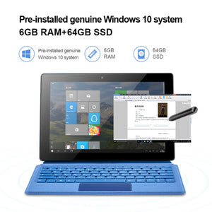 Windows 10 System, Intel Gemini Lake N4120 Quad Core up to 2.6GHz, without Keyboard & Stylus Pen, Support Dual Band WiFi & Bluetooth & TF Card & HDMI, US Plug