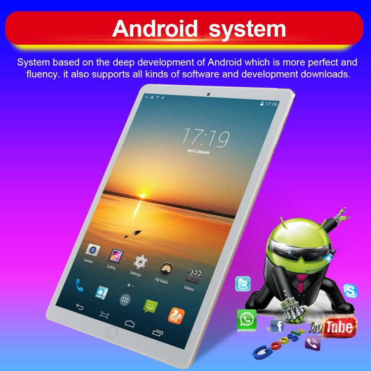 Android 7.0 MTK6735 Quad-core Cortex-A53 1.3GHz, Support WiFi / Bluetooth / GPS, UK Plug, 2GB+16GB UK Plug