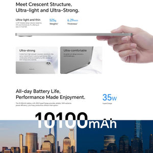 Honor Pad 10 WiFi Tablet PC, 12.1 inch 12GB+256GB MagicOS 9.0 Qualcomm Snapdragon 7 Gen3 Octa Core, 12GB+256GB