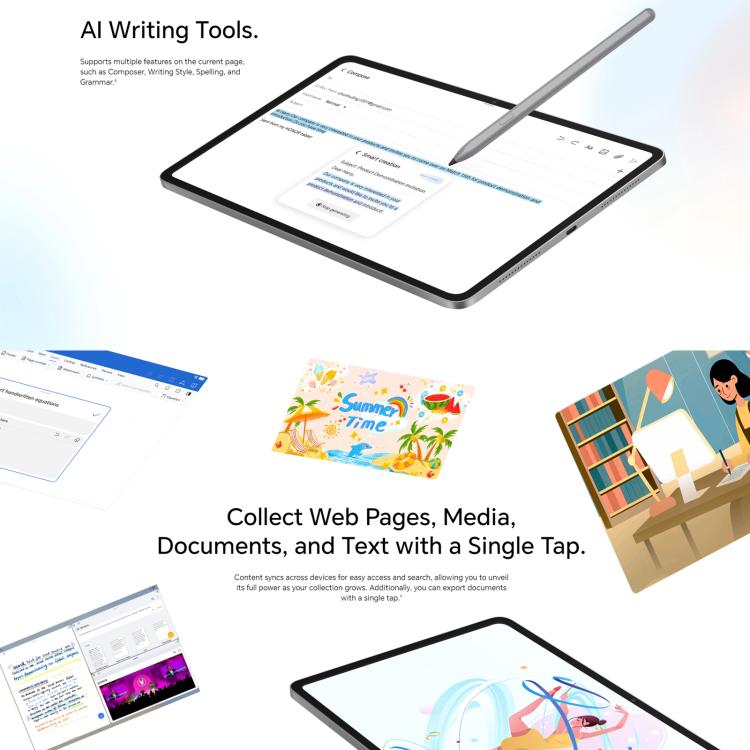 Honor Pad 10 WiFi Tablet PC, 12.1 inch 12GB+256GB MagicOS 9.0 Qualcomm Snapdragon 7 Gen3 Octa Core, 12GB+256GB