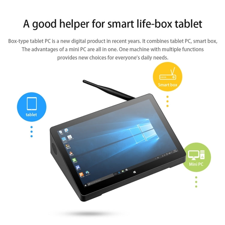 PiPo H10PRO All-in-One Mini PC, 10.1 inch, 16GB+128GB, Windows 11 Intel Alder Lake N100 Quad Core, US Plug, H10PRO 16GB+128GB