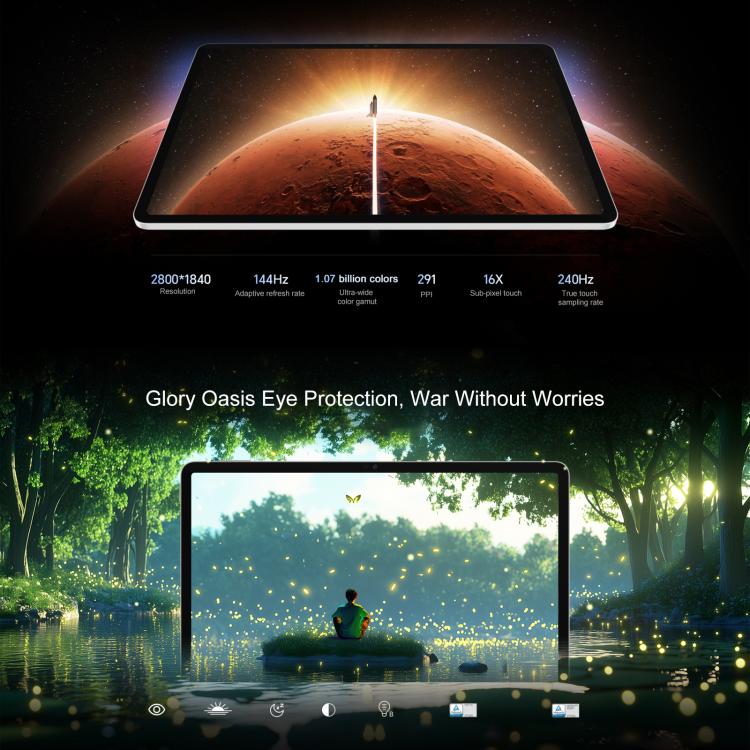 Honor Pad GT WiFi Tablet PC, 11.5 inch 8GB+256GB MagicOS 9.0 Dimensity 8350 Ultra Octa Core, 8GB+256GB