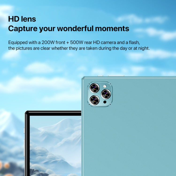 Y22 10.1 inch Smart Learning Tablet PC Combo Set, 4GB+32GB, Android 10 MTK6755 Octa Core, 4G Network, with Leather Case + Keyboard, US Plug (Light Green), 4GB+32GB Combo Set