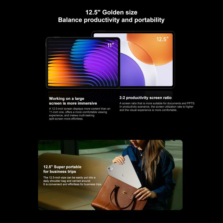 Xiaomi Pad 7S Pro 12.5 inch, 8GB+256GB, HyperOS 2, XRING O1 3nm Deca Core CPU, 8GB+256GB