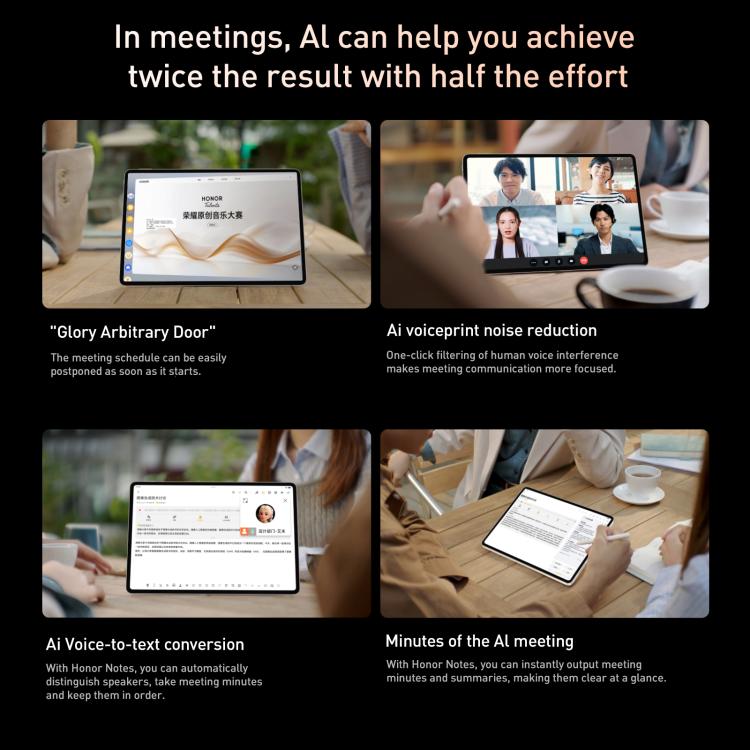 Honor MagicPad3 13.3 inch WiFi Tablet PC, 8GB+256GB MagicOS 9.0.1 Qualcomm Snapdragon 8 Gen3 Octa Core, 8GB+256GB