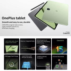 OnePlus Pad 11.61 inch Tablet PC, 12GB+512GB, ColorOS 15.0 Dimensity 8350 Octa Core