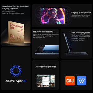 Xiaomi Pad 7 Pro 11.2 inch Soft Light Screen, 8GB+256GB, HyperOS 2 Qualcomm Snapdragon 8s Gen3 Octa Core, 8GB+256GB Soft Light
