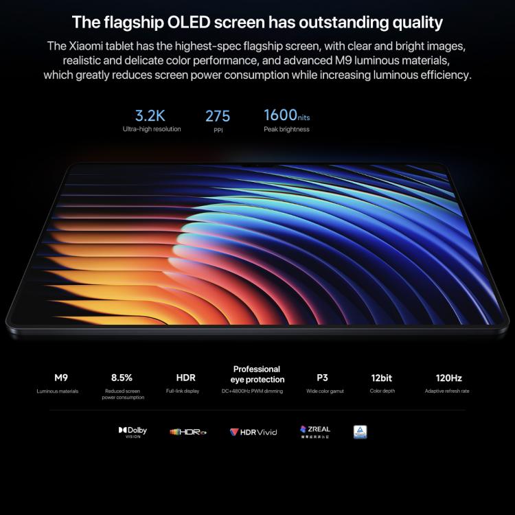 Xiaomi Pad 7 Ultra 14 inch Soft Light Screen, 16GB+1TB, HyperOS 2, XRING O1 3nm Deca Core CPU