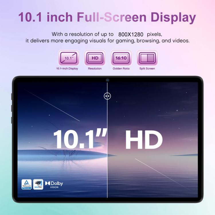 Pad 9 Ultra 10.1 inch 3G Phone Call Tablet PC, 2GB+32GB, Android 10 MTK6737 Quad Core, EU Plug, EU Plug