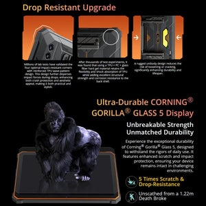 Blackview Active 10 Pro 5G Rugged Tablet, 12GB+512GB, 10.95 inch Android 14 Dimensity 7300 Octa Core, Global Version with Google Play, 12GB+512GB